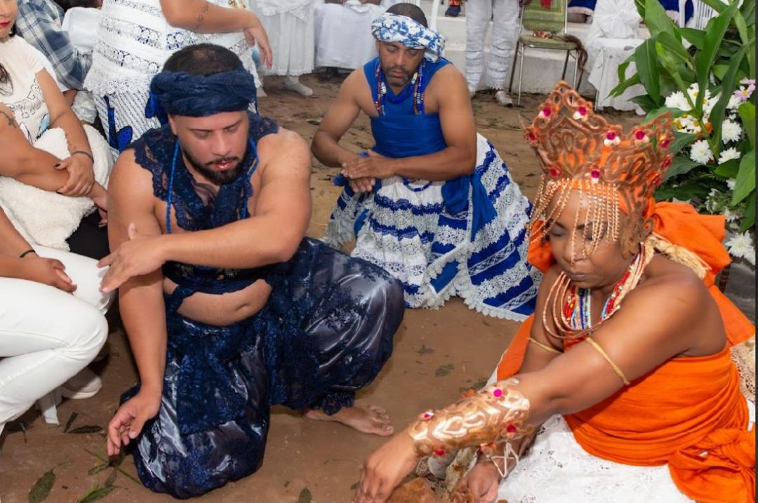 Ritual no barracão sagrado