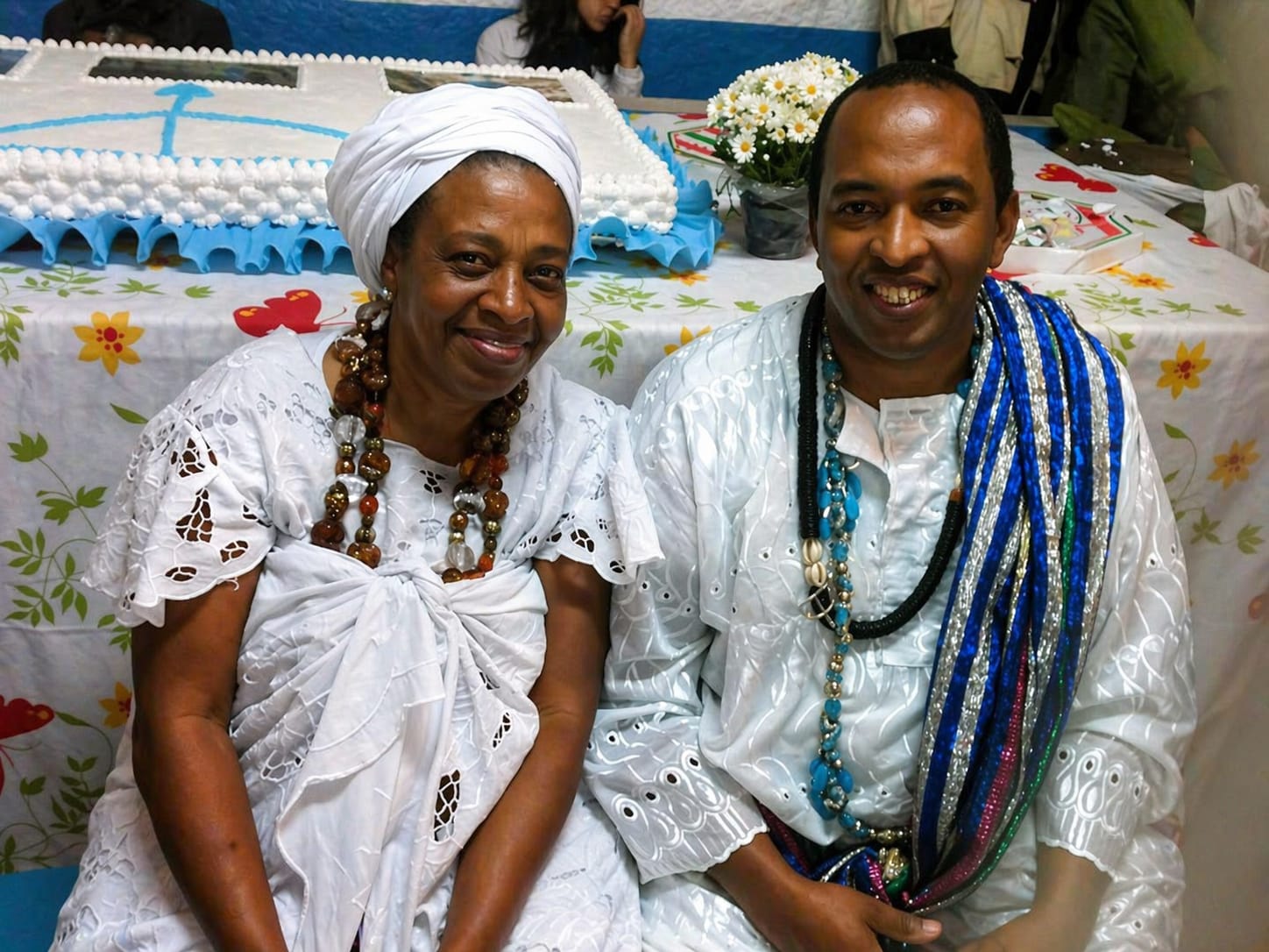Babalorixá e Yalorixá em celebração ancestral
